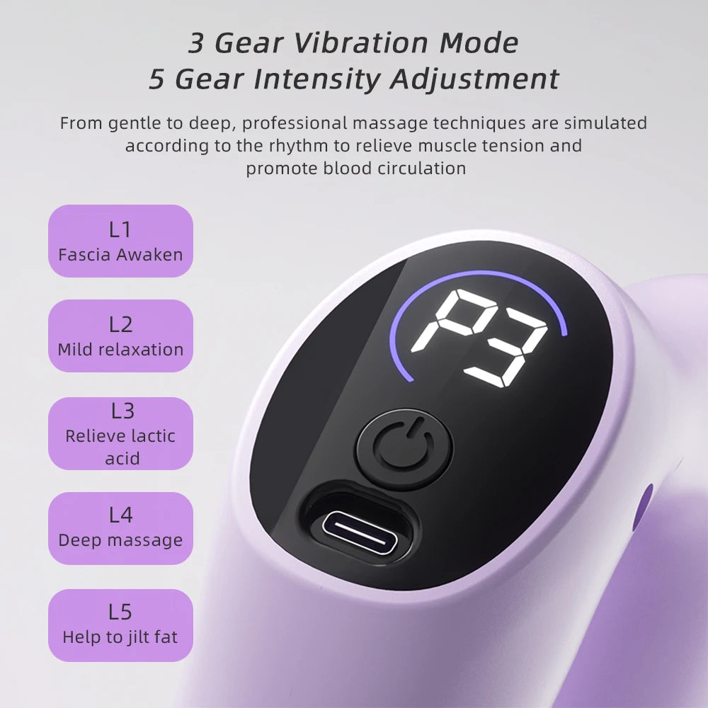 Electric Vibration Fascia Massage Ring for Full Body Muscle Relief - 15
