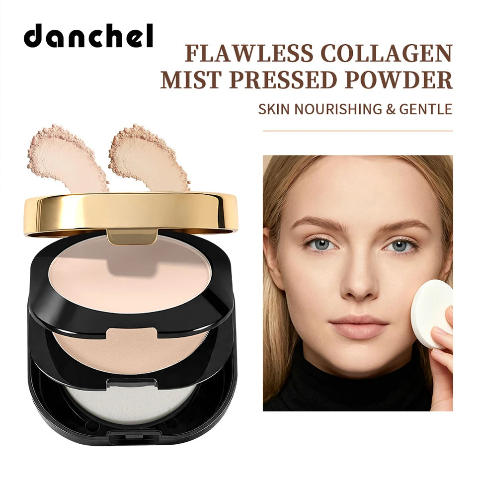 Dual-Layer Collagen Pressed Setting Powder for All-Day Matte Finish - 7
