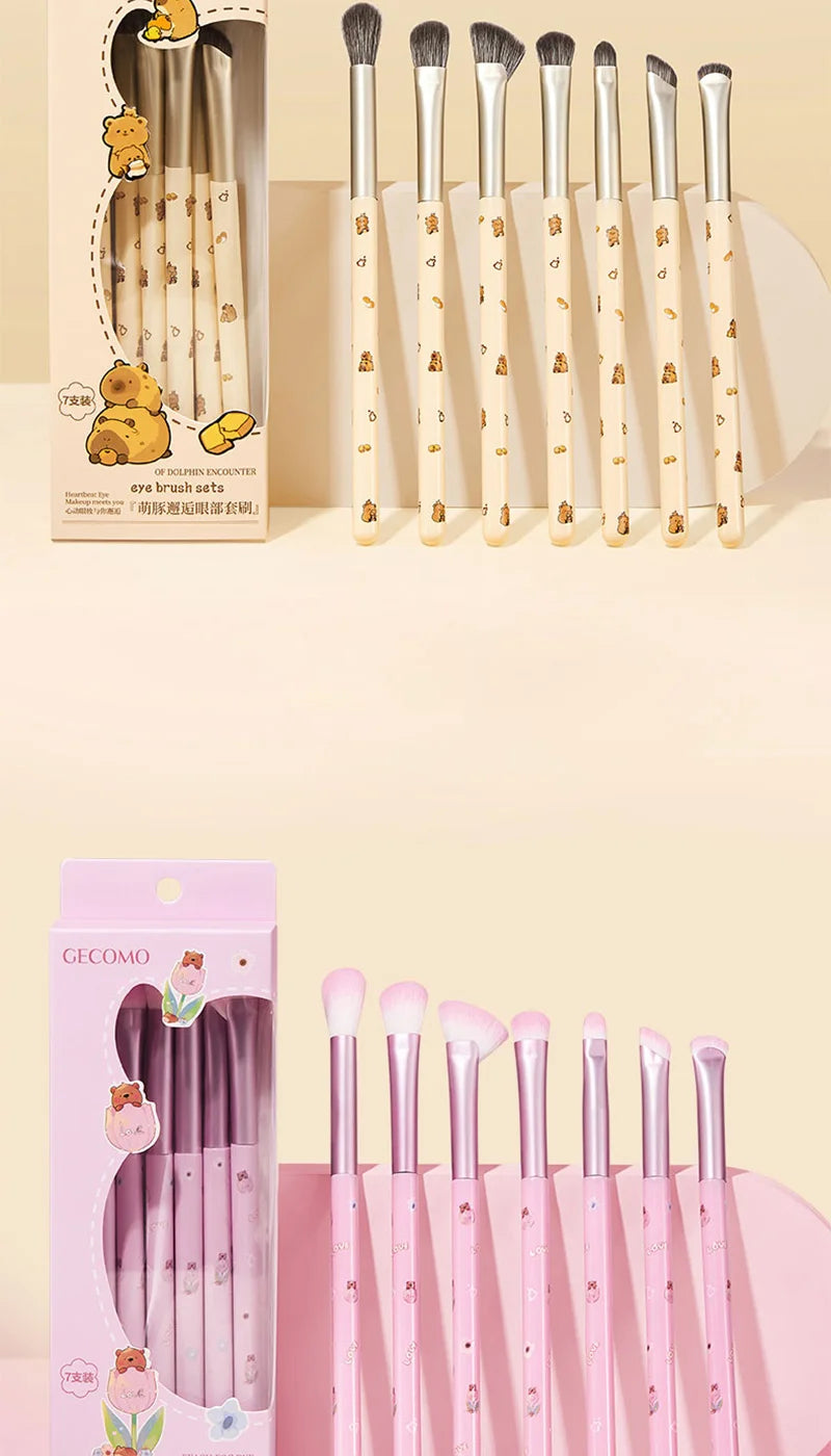 Professional 8-Piece Precision Eye Makeup Brush Set - 17