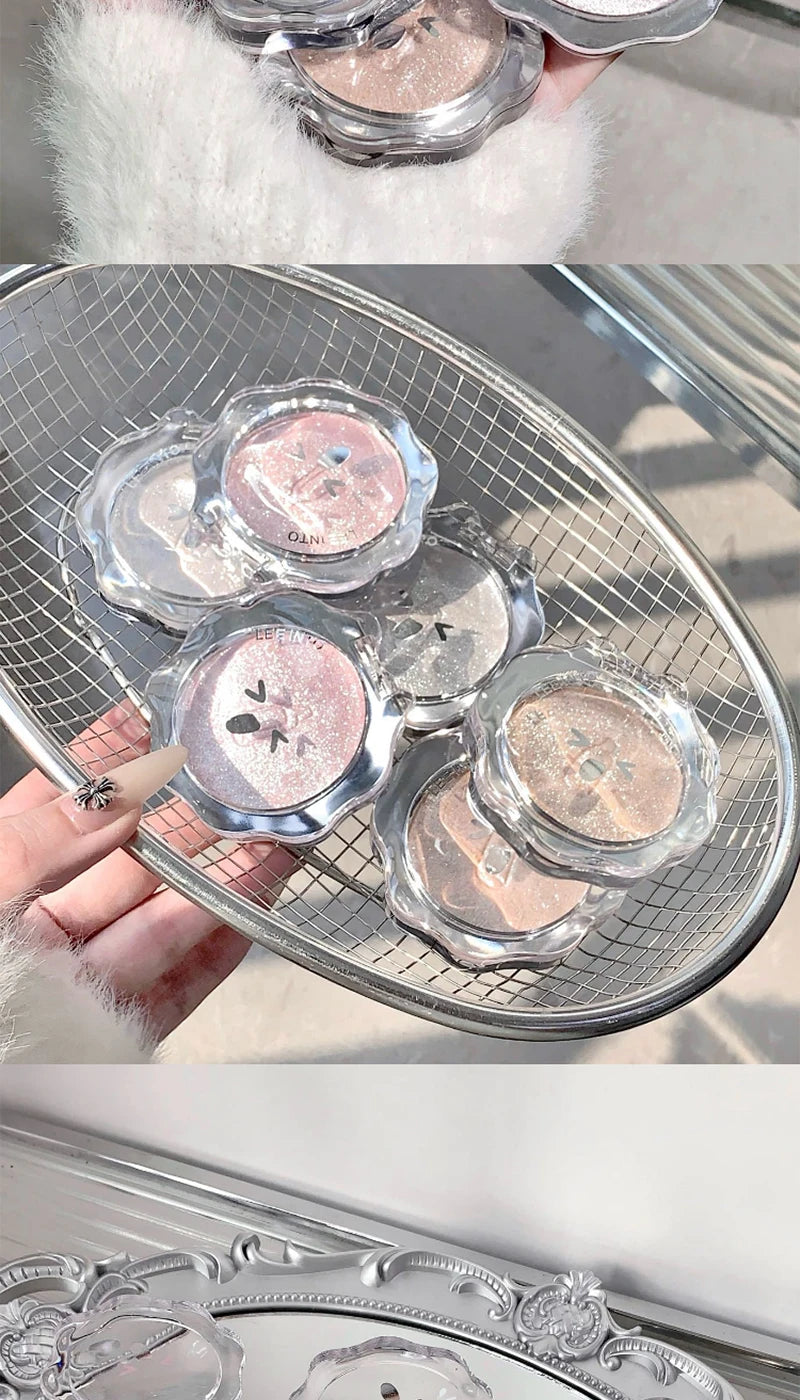 3D Shimmer Highlighter Powder for Radiant Glow - 14