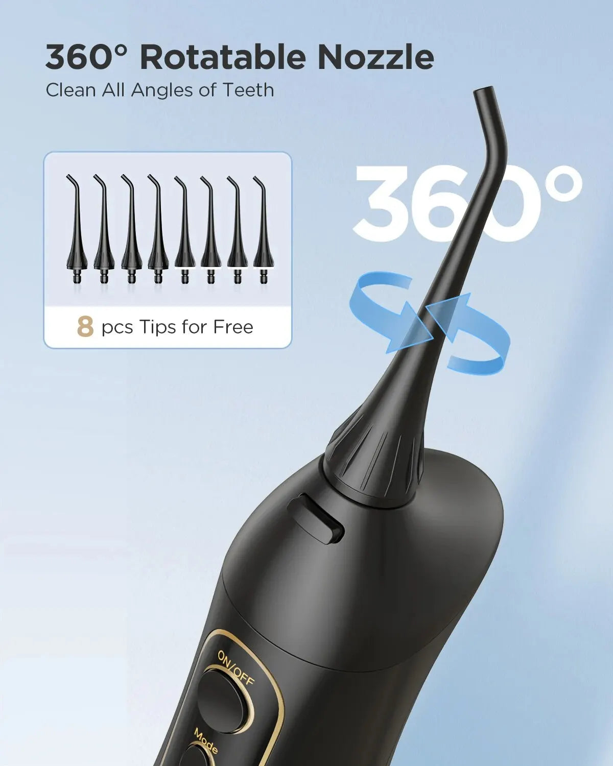 Portable Cordless Water Flosser for Teeth and Gum Health - 5