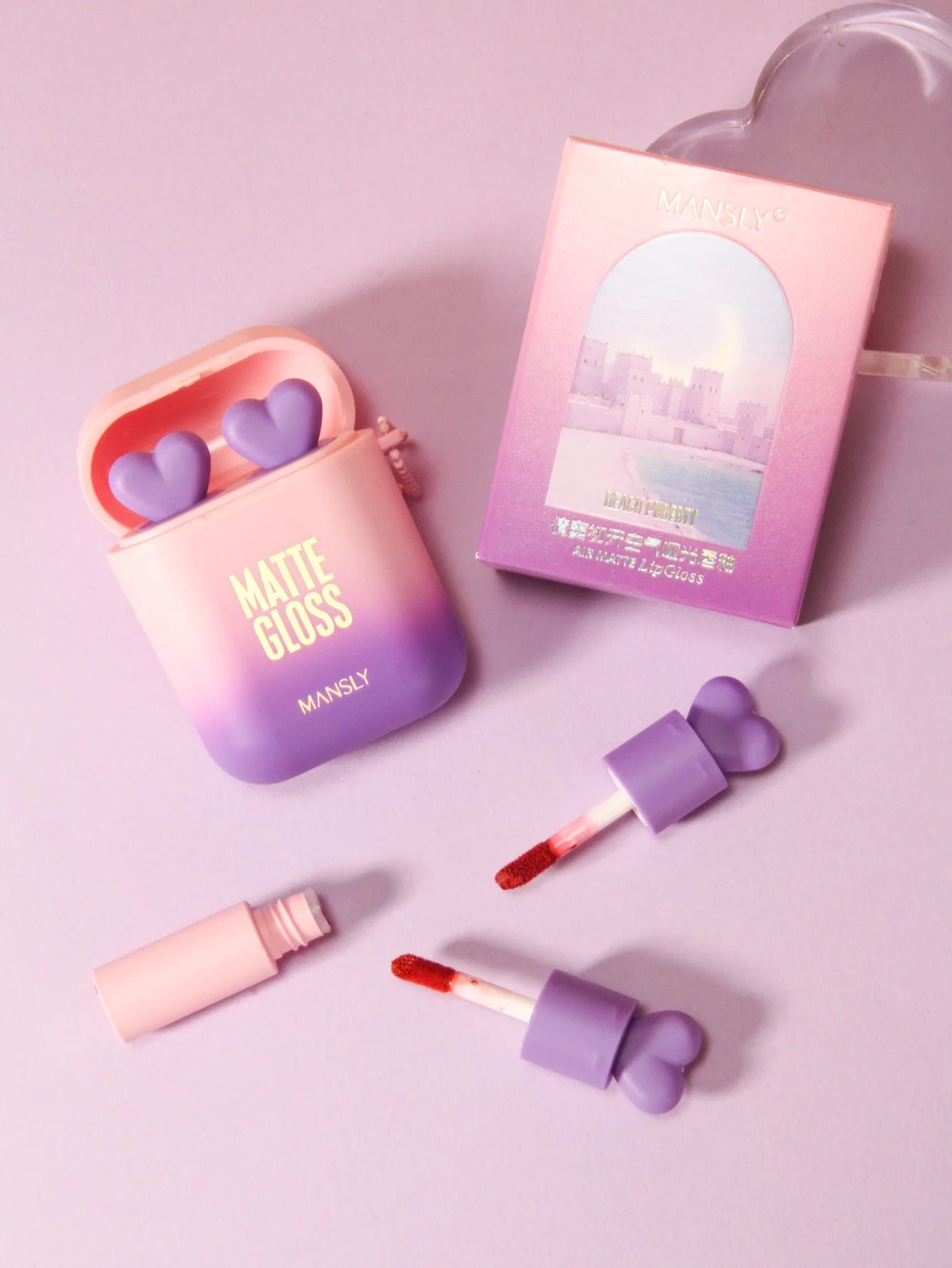 Velvet Matte Liquid Lipstick Set in Portable Charging Case - 18
