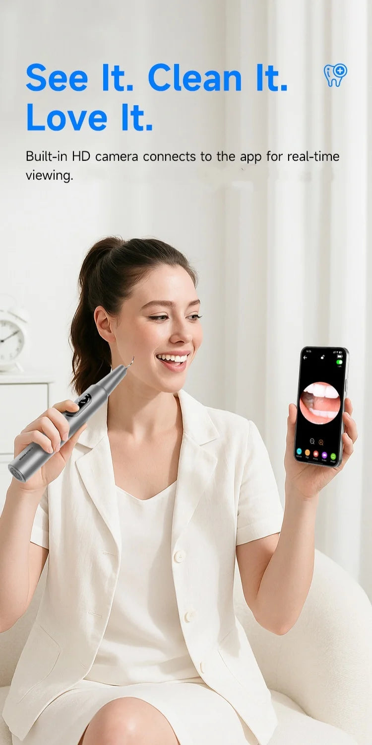 Visible Ultrasonic Teeth Whitening & Plaque Remover - 8