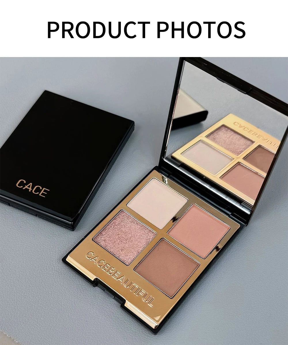 4-Color Versatile Eyeshadow Palette for Daily Makeup - 19