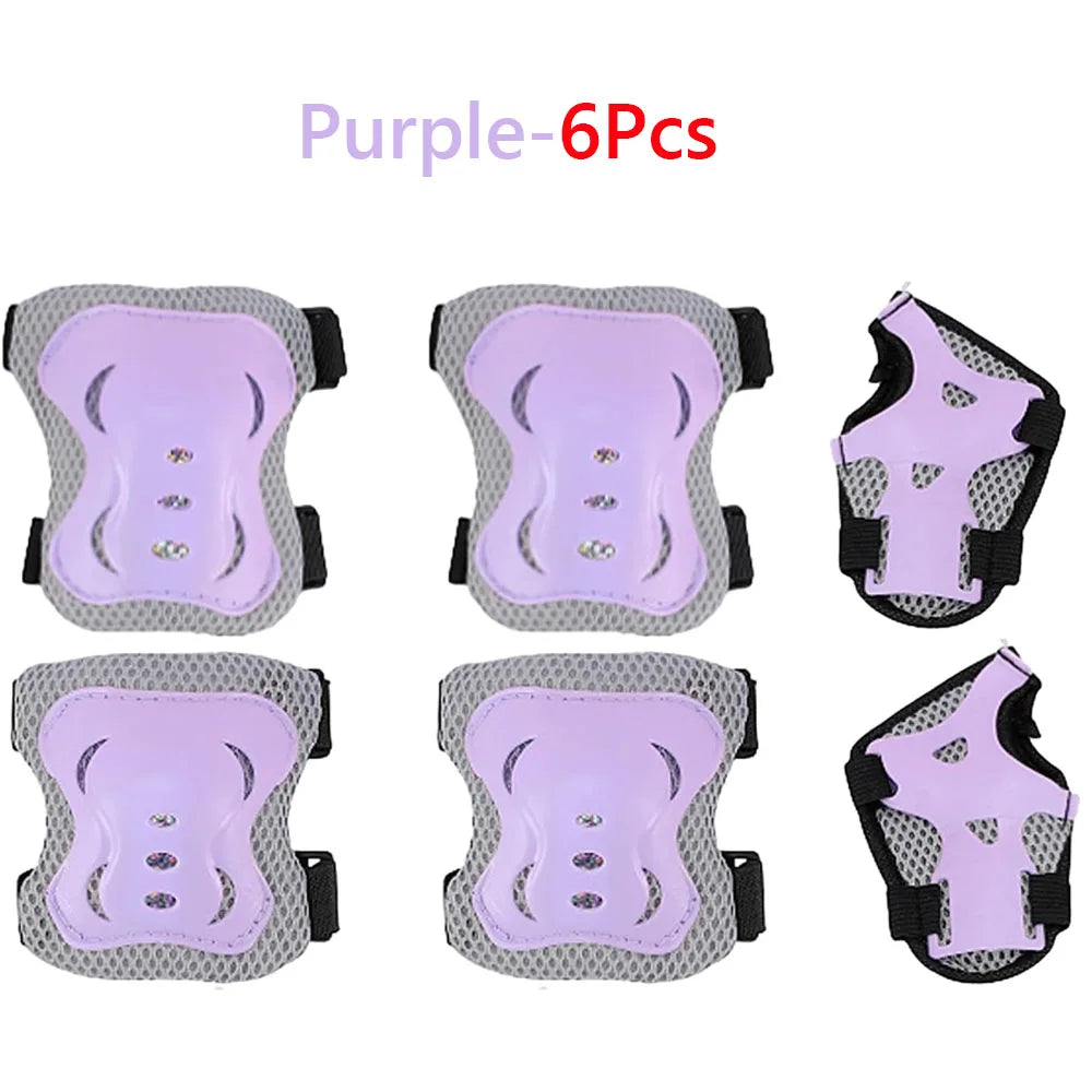 6-Piece Kids Protective Gear Set for Skating and Cycling - 8