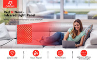 225 LED Red Light Therapy Panel for Skin Rejuvenation and Pain Relief