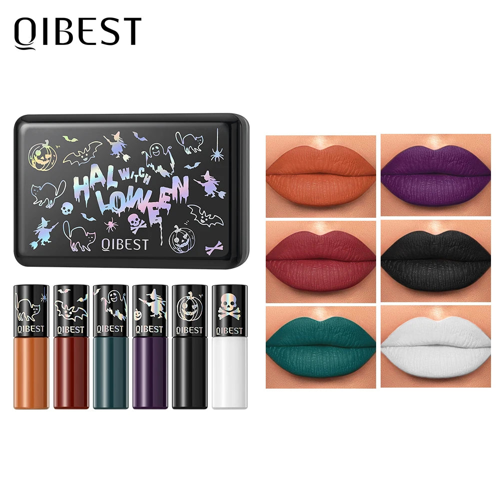 6-Piece Waterproof Velvet Matte Liquid Lipstick Set - 21