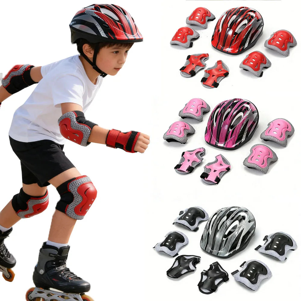 Kids Protective Safety Gear Set for Skating and Cycling - 1