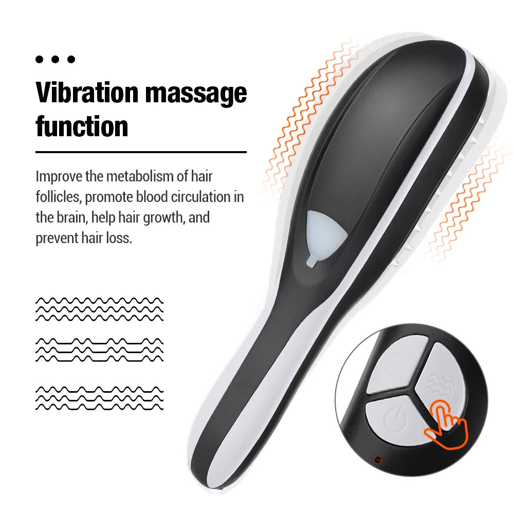 Electric Scalp Massager & Hair Growth Atomizing Brush - 4