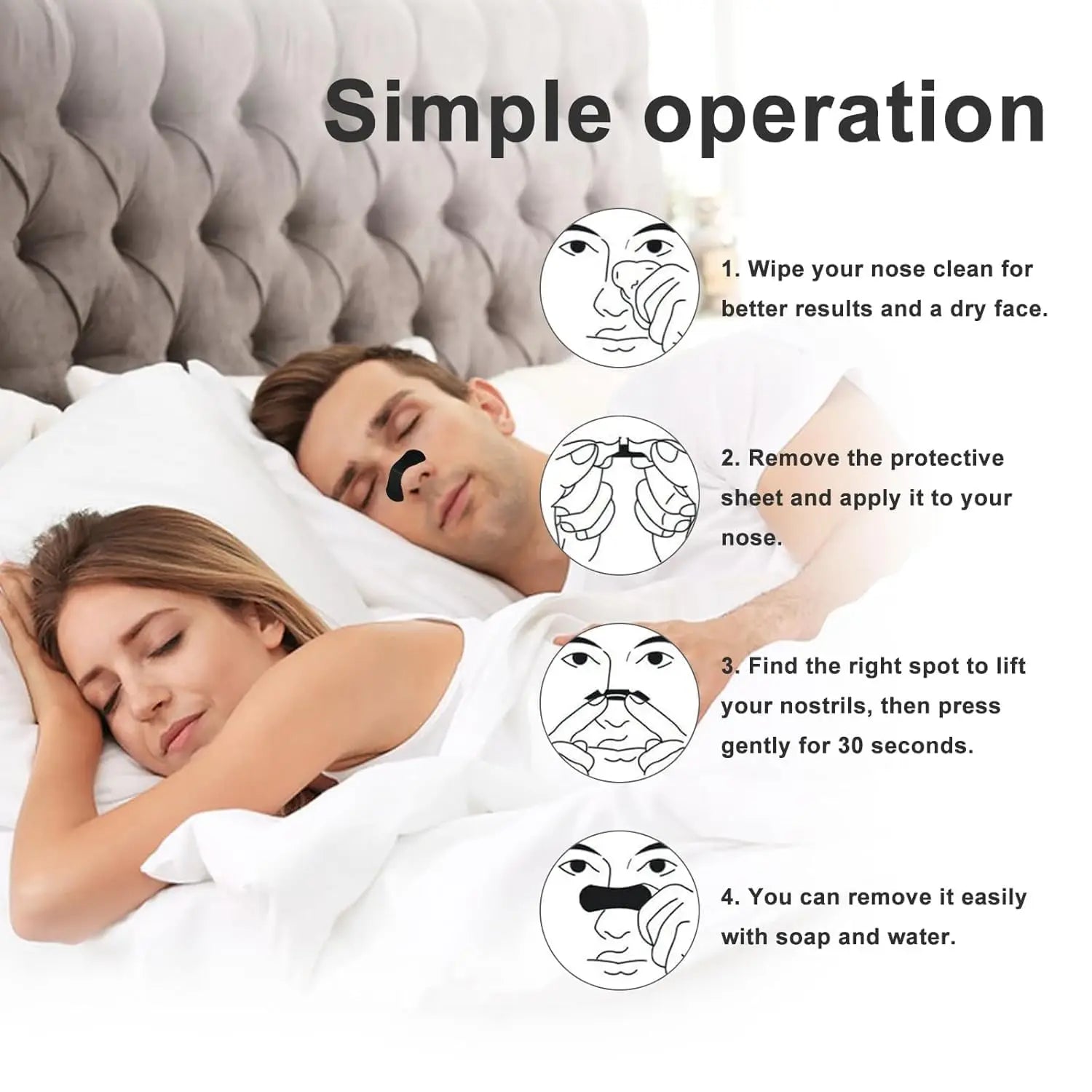 Breathable Nasal Strips for Better Sleep and Snore Relief - 12