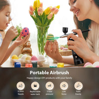 Portable Mini Airbrush Kit for Nail Art and Makeup