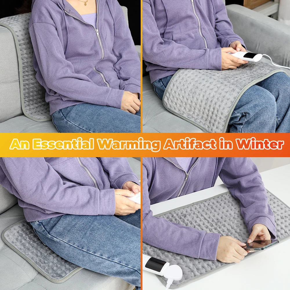 Electric Heating Pad for Pain Relief and Winter Warmth - 12