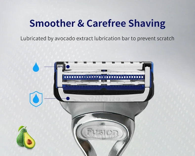 Anti-Irritation Sensitive Skin Shaving Razor Set - 9