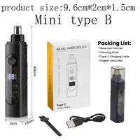 3-in-1 Rechargeable Electric Nose, Ear, and Eyebrow Trimmer Kit