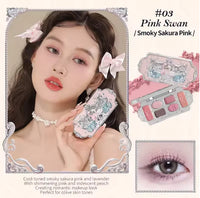 6-Color Shell Pearl Eyeshadow Palette for Long-Lasting Makeup