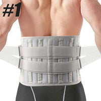 Adjustable Lumbar Support Brace for Lower Back Pain Relief