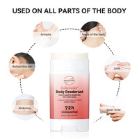 Long-Lasting Invisible Body Deodorant Stick