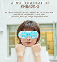 Portable Heated Eye Massager with Bluetooth for Stress Relief