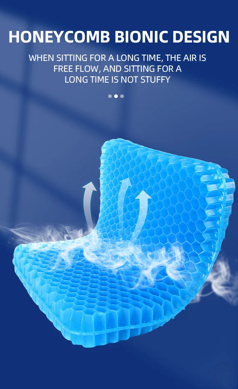 Gel Cooling Honeycomb Seat Cushion for Office and Car - 13
