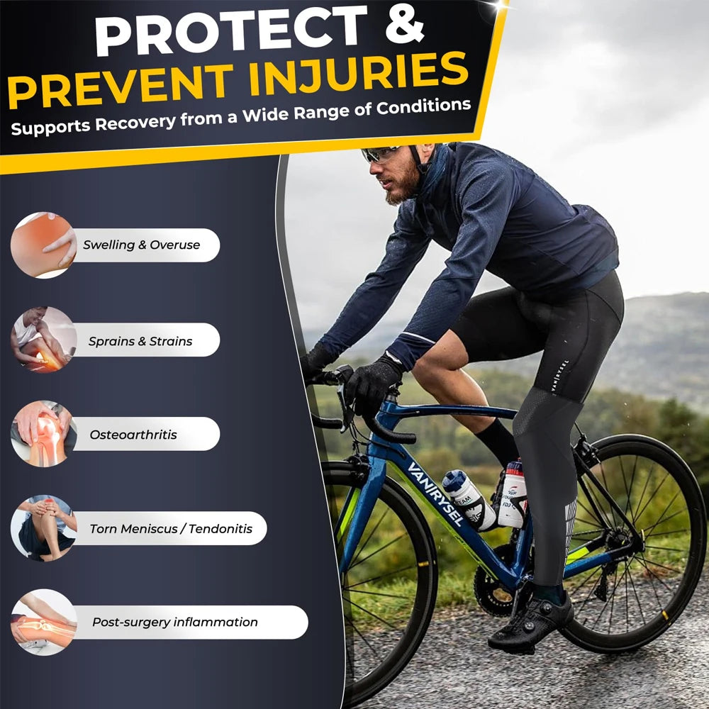 Full Leg Compression Sleeves for Sports and Recovery - 21