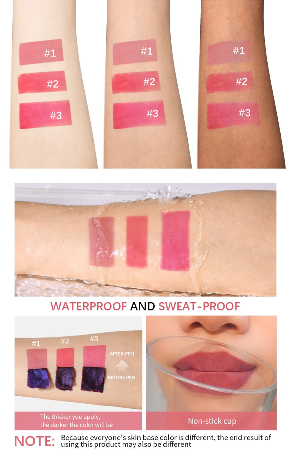 Waterproof Peel-Off Matte Lip Stain - 11