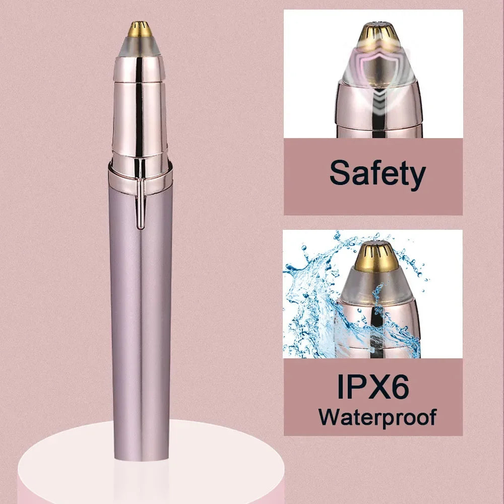 Painless Electric Eyebrow Trimmer & Facial Hair Remover - 11