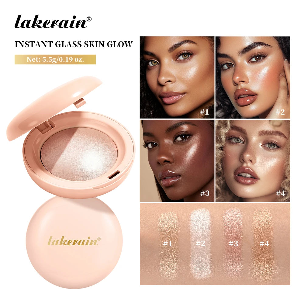 Silken Touch Shimmer Highlighter Powder for Radiant Glow