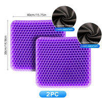 Breathable Honeycomb Gel Seat Cushion for Pain Relief
