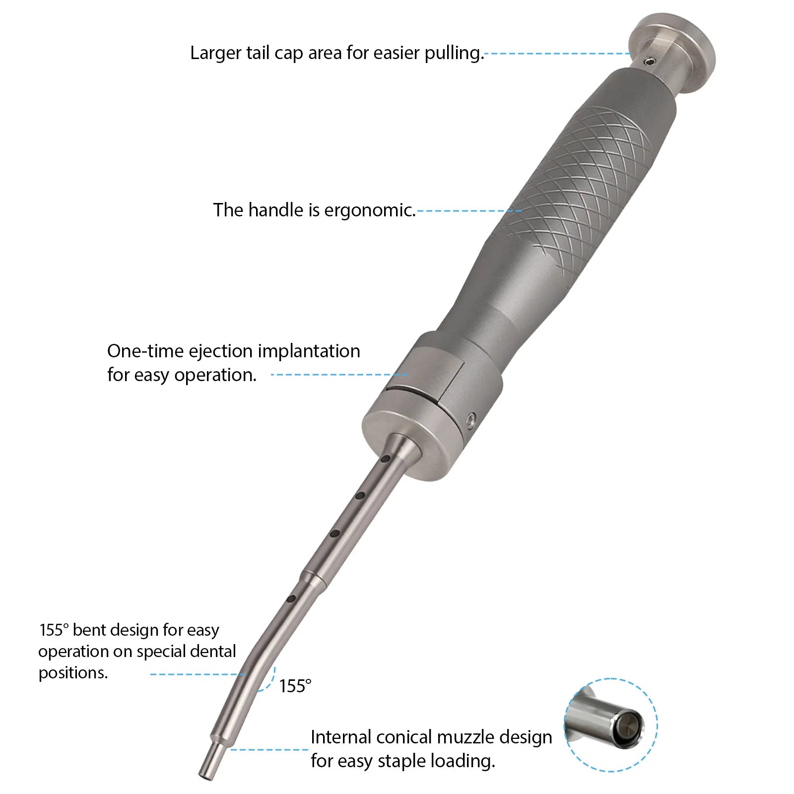 Dental Membrane Tacker Gun Kit for Precise Fixation - 2