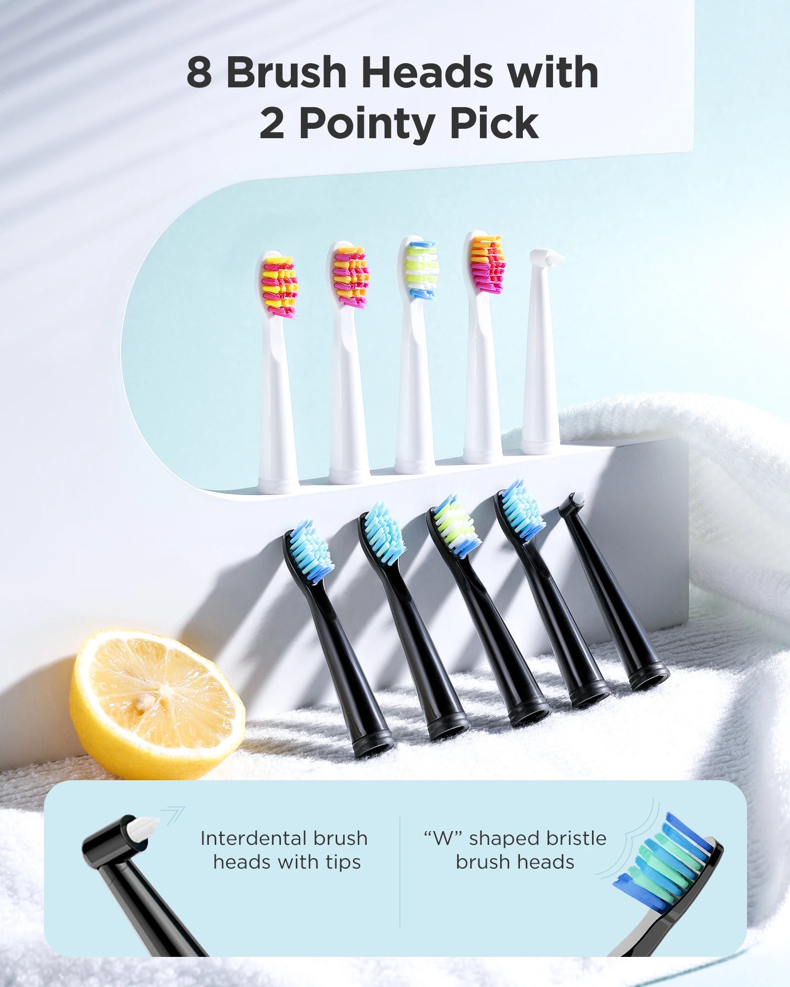 Sonic Electric Toothbrush Set with Travel Case for Adults - 13