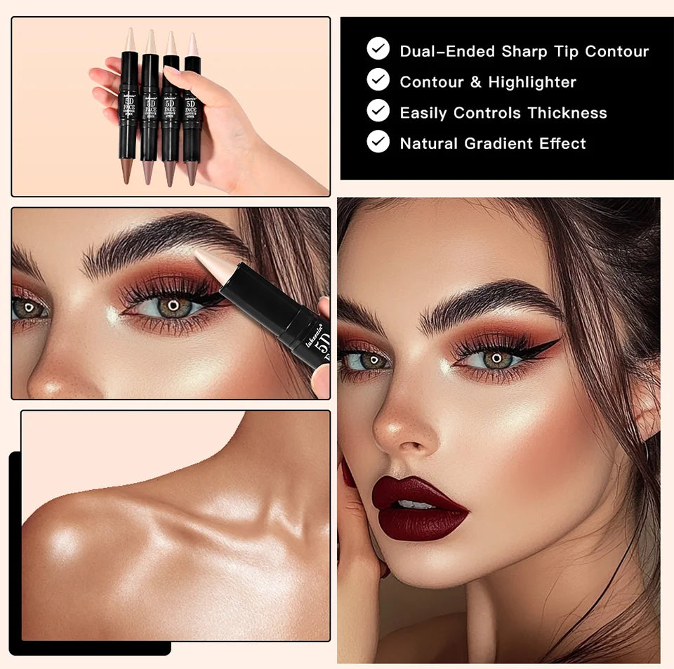 Dual-Ended Cream Contour and Highlighter Stick - 10