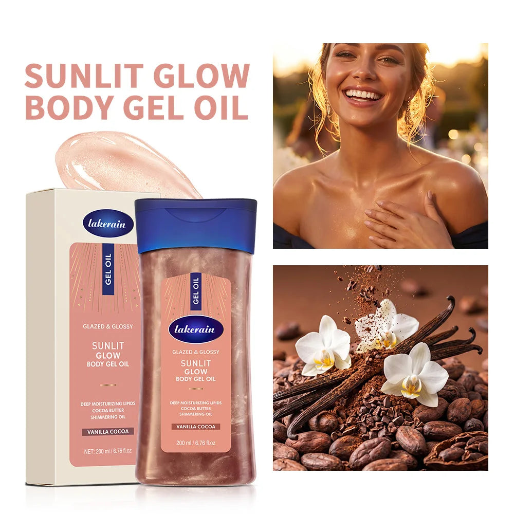 Shimmering Body Glow Oil for Radiant Sun-Kissed Skin - 1