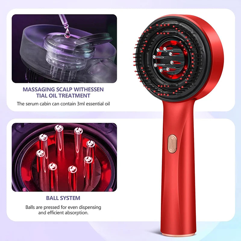 Electric Scalp Massager & Hair Growth Serum Applicator - 21