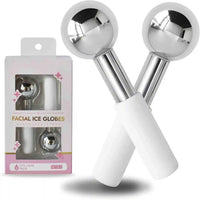 Stainless Steel Cooling Ice Globes for Facial Puffiness and Relaxation