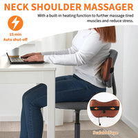 Electric Shiatsu Neck and Back Massage Pillow with Heat