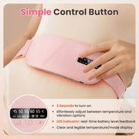 Portable Heated Massage Belt for Menstrual Cramp Relief