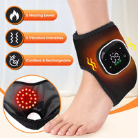 Wireless Heated Ankle Massage Brace for Joint Pain Relief