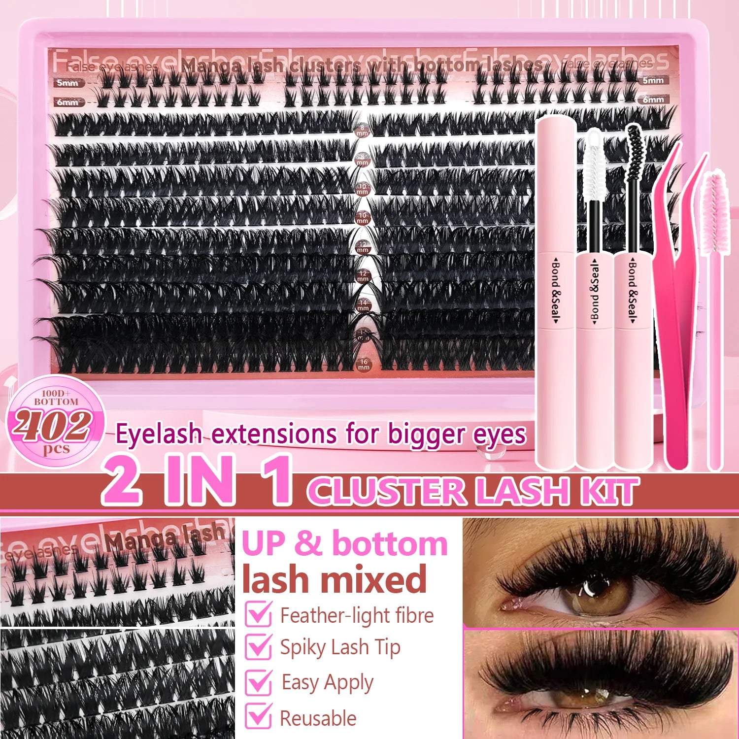 DIY Individual Eyelash Extension Kit for Volume Look - 4
