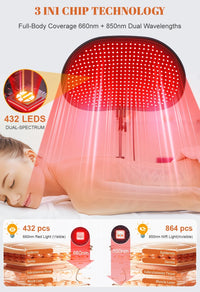 Red Light Therapy Floor Lamp for Pain Relief and Skin Care