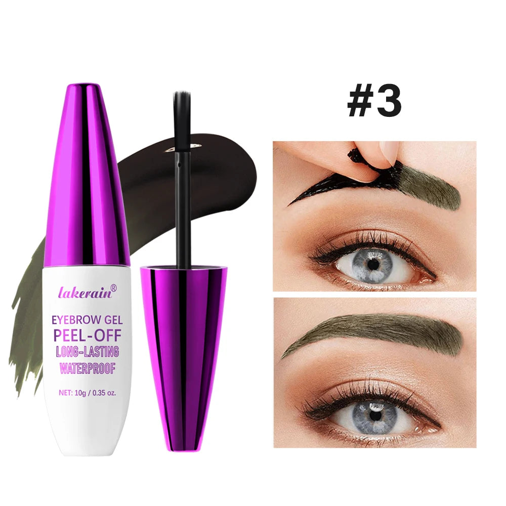 Waterproof Peel-Off Eyebrow Tint Gel for Long-Lasting Brows - 20