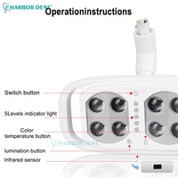 Adjustable LED Dental Chair Lamp with Touch Control