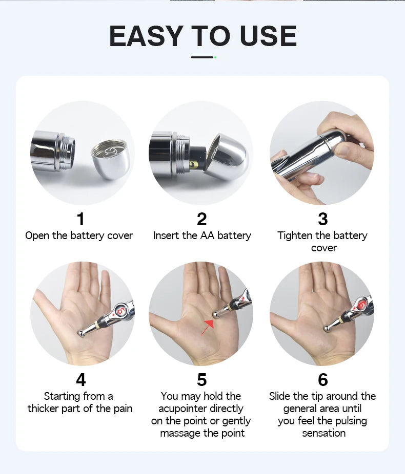 Electronic Meridian Acupuncture Pen for Targeted Pain Relief - 17