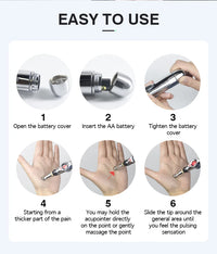 Electronic Meridian Acupuncture Pen for Targeted Pain Relief