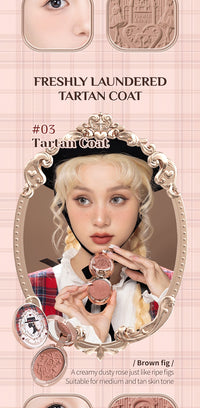 Long-Lasting Embossed Matte Powder Blush