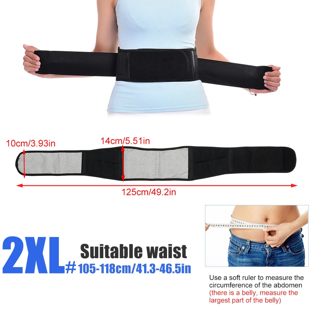 Self-Heating Magnetic Lumbar Support Belt for Back Pain Relief - 26