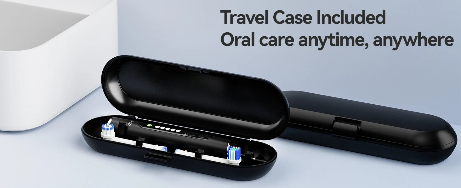 Professional Rotating Electric Toothbrush with Travel Case - 13