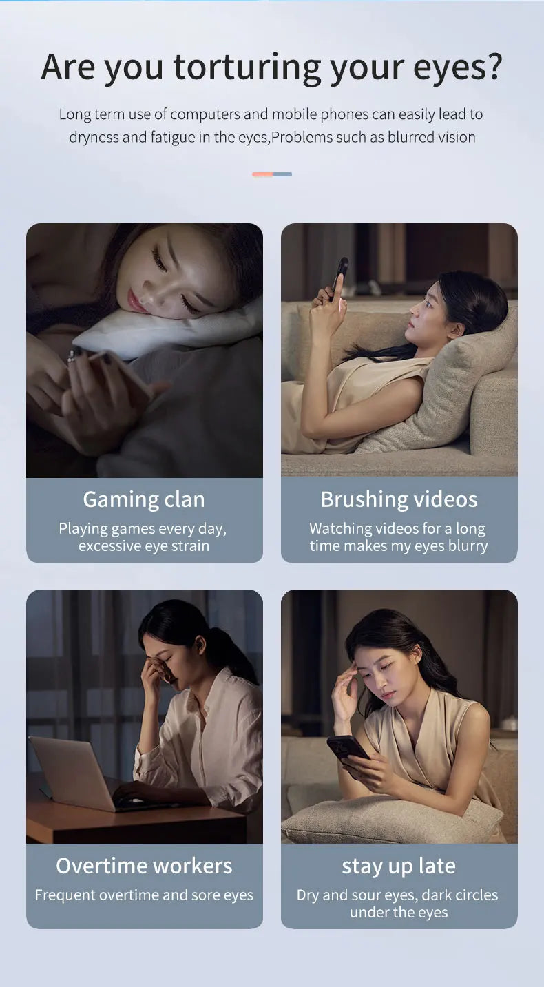 Electric Acupoint Eye Massager for Fatigue and Sleep Relief - 9