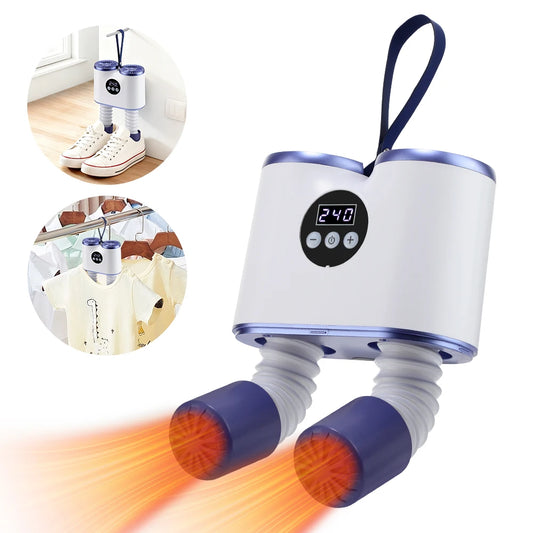 Portable Electric Shoe and Boot Dryer with Timer