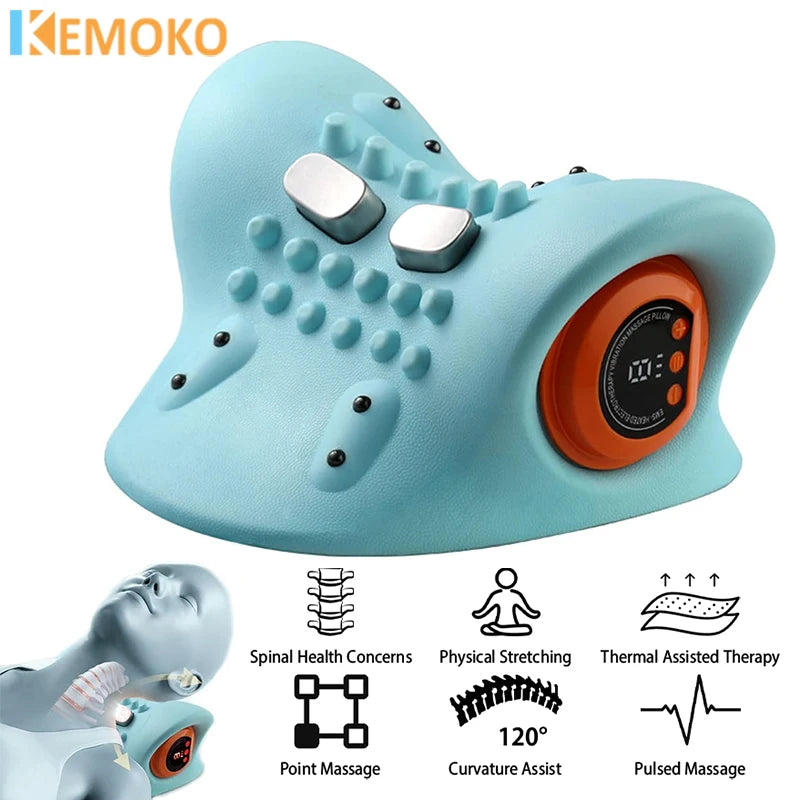 Electric Cervical Neck Massager for Pain Relief and Traction - 1