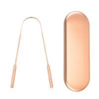 Copper U-Shaped Tongue Scraper for Fresh Breath